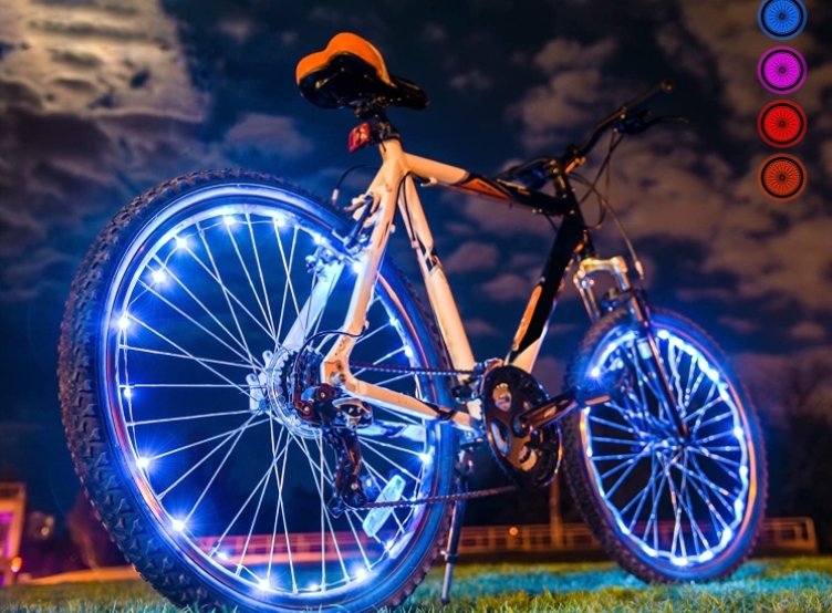 luces para ruedas de bici